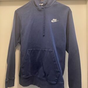 Men’s Nike Blue Gradient Hoodie with White Swoosh